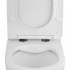 Унітаз підвісний Kroner KRP - A534UF Rimless 410х355х555 мм, сидіння Slim Duroplast / Soft-close / Quick relase