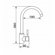 Змішувач GRANADO Elche LUX Avena gz0102L