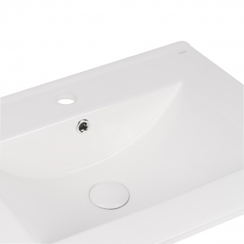 Комплект Qtap Taurus 600х580х437 White/Whitish oak тумба підвісна + раковина урізна QT2472TPT603WWO