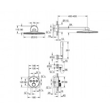Душовий комплект Grohe Grohtherm 310 SmartActive 34705000 
