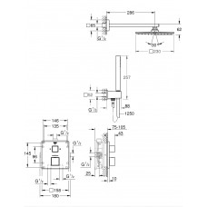 Набір для душу Grohe Grohtherm із Rainshower Allure 230 34741000 