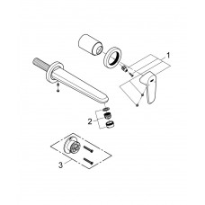 Змішувач для раковини на Grohe Eurodisc 2 отвори L Size 19974002 