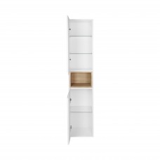 Пенал підвісний Qtap Robin 350х1650х316 White/Whitish oak QT1376PN1651LWWO