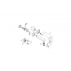 Змішувач раковини на 2 Grohe Eurocube отвори S Size 19895000 