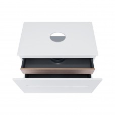 Тумба підвісна Qtap Virgo 800х476х469 White/Whitish oak зі стільницею QT1879TPА801WWO
