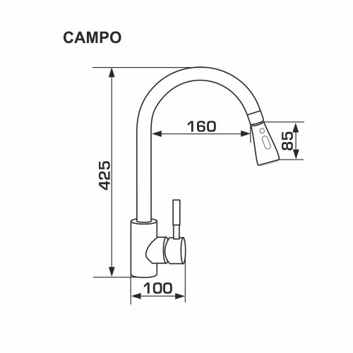 Змішувач GRANADO Campo Terra gz0503