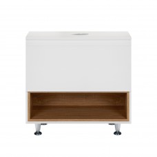 Тумба підлогова Qtap Robin 700х616х437 White/Whitish oak зі стільницею QT1380TNН7001WWO