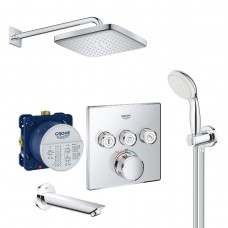 Набір для комплектації ванни та душа Grohe Grohtherm SmartControl з Grohe New Tempesta 250 (UA26415SC2)