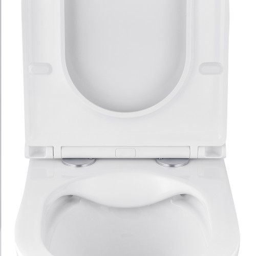 Унітаз підвісний Kroner Armada WHI513636 RIMLESS безобідковий з сидінням Slim Duroplast / Soft-close / Quick relase KA513636WHIR