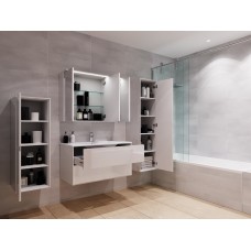Дзеркальний шкаф BotticelliSequetto SqM-100 білий Sequetto SqM-100 White