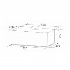 Витяжка GRANADO Palamos 1613-1200 Black glass GCH456311