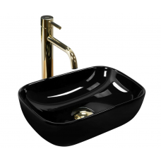 Умивальник (раковина) REA BELINDA MINI BLACK накладний чорний REA-U8004