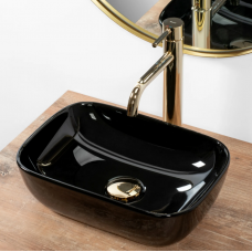 Умивальник (раковина) REA BELINDA MINI BLACK накладний чорний REA-U8004