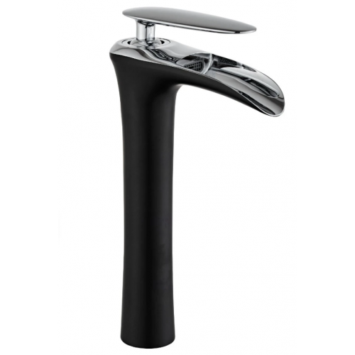 Змішувач для раковини MEXEN LYRA BLACK CHROME високий