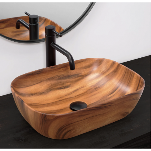 Умивальник (раковина) REA BELINDA WOOD MAT накладний REA-U5051