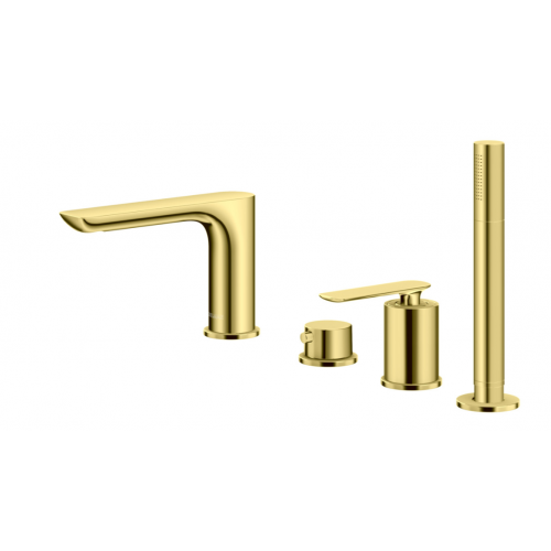 Змішувач для ванни KOHLMAN EXPERIENCE GOLD на борт ванни
