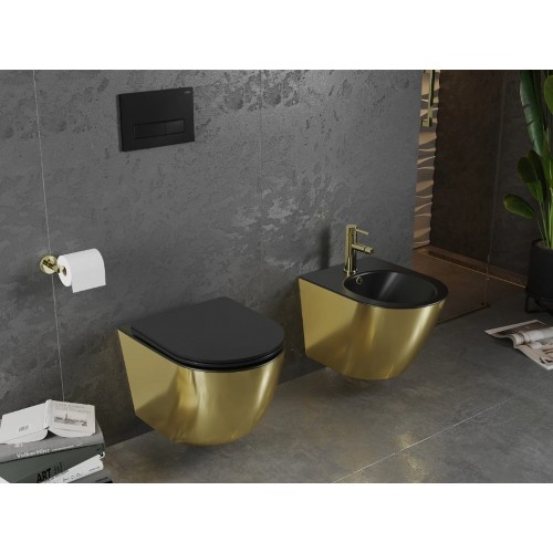 Підвісне біде MEXEN LENA GOLD BLACK MATT