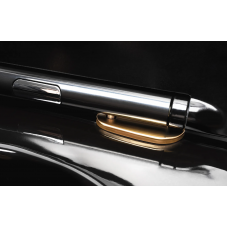 Підвісний унітаз REA CARLO BLACK MINI FLAT GOLD EDGE чорний REA-C8800
