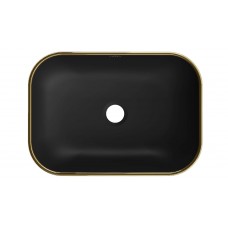Умивальник (раковина) MEXEN RITA BLACK DIAMOND GOLD накладний