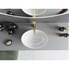 Умивальник (раковина) MEXEN ELZA WHITE / GOLD BRUSHED накладний