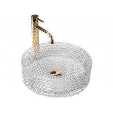 Умивальник (раковина) REA CRISTAL TRANSPARENT накладний REA-U9670