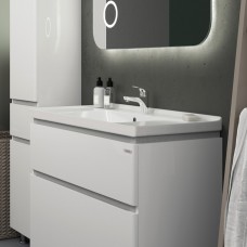 Тумба "АМАТА" 80 белая с умыв. "Idea"