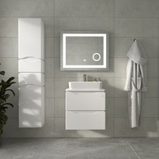 Тумба "АЛЕССА AIR" 60 белая с ТОП панелью и умыв. "RAPID 50x35"