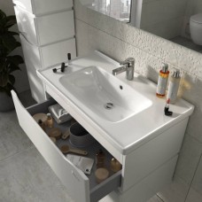 Тумба "АЛЕССА AIR" 80 белая с умыв. "Idea"