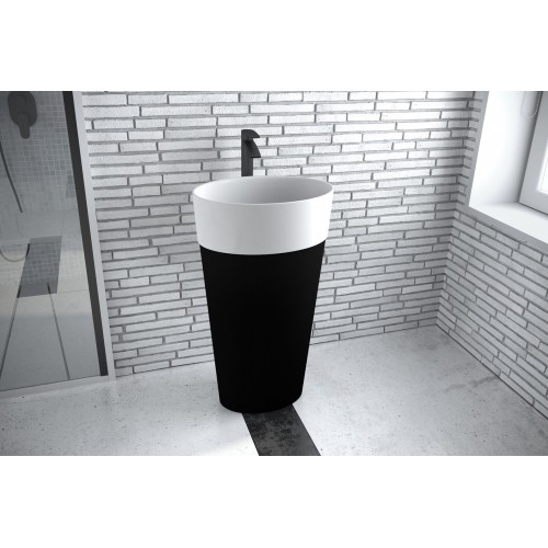 Умивальник вільностоячий UNIQA B&W 32х46