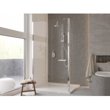 Кабіна walk in ECO-N 90x195 скло прозоре, тримачі хромовані 120 см