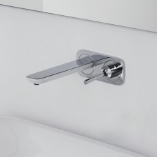 Змішувач Hansgrohe PuraVida для умивальника зі стіни прихованого монтажу 225 мм White/Chrome 15085400