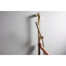 Душова штанга Unica S Puro 65 см зі шлангом 160 см, Brushed Bronze 24402140