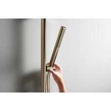 Душова штанга Unica S Puro 90 см зі шлангом 160 см, Brushed Bronze 24405140
