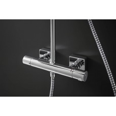 Душова система Hansgrohe Vernis Shape Showerpipe 230 1jet Green з термостатом, Chrome 26319000