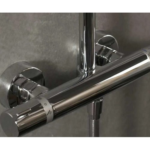 Душова система Hansgrohe Croma Select S 280 RainAir 1jet Showerpipe для душу з термостатом, колір - хром 26790000