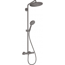 Душова система Hansgrohe Croma Select S 280 1jet Showerpipe з термостатом Brushed Black Chrome 26890340