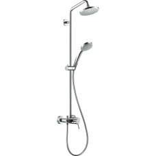 Душова система Croma 160 1jet Showerpipe зі змішувач Hansgrohe , хром 27154000
