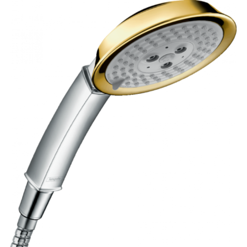 Ручний душ Hansgrohe Raindance Classic 100 3jet Chrome/Gold Optic 28548090