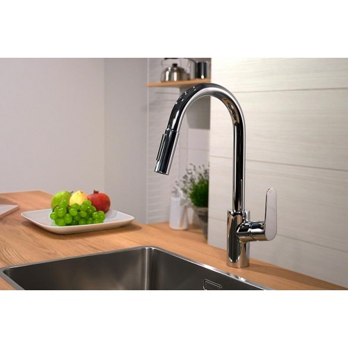 Змішувач Hansgrohe Focus 240 2jet для кухні з висувним вилив Hansgrohe  Hansgrohe ом 31815000