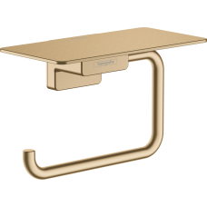 Тримач паперу Hansgrohe  з полицею Brushed Bronze 41772140