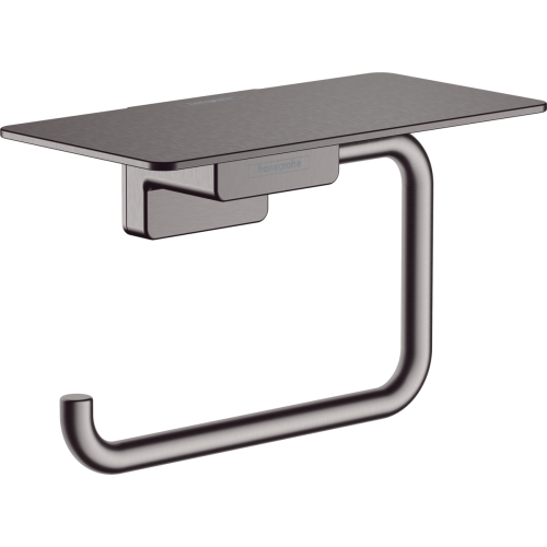 Тримач паперу Hansgrohe  з полицею Brushed Black 41772340