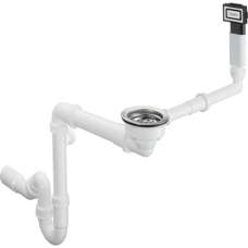 Сифон Hansgrohe  D16-10 з переливом для кухонної мийки з композиту на одну чашу 43927000