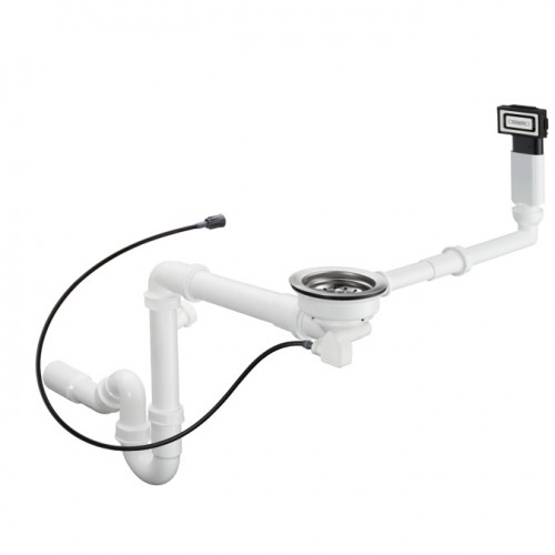 Сифон Hansgrohe  D16-12 Automatic з переливом для мийки з композиту на одну чашу Select 43947000