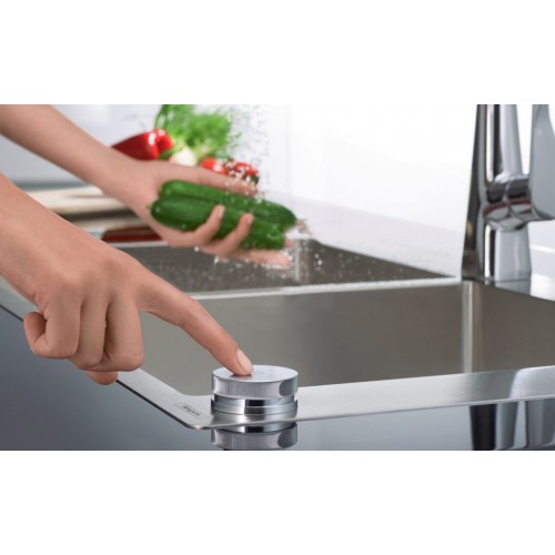 Сифон Hansgrohe  D16-12 Automatic з переливом для мийки з композиту на одну чашу Select 43947000