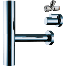 Сифон Hansgrohe  для умивальника Flowstar з кутовими вентелями 52120000
