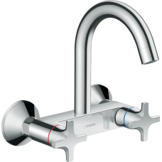 Змішувач Hansgrohe Logis Classic двохвентильний для кухні зі стіни 71286000