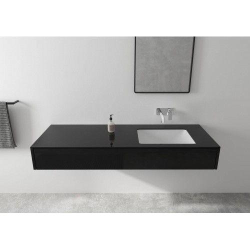Змішувач Hansgrohe Vernis Shape для умивальника зі стіни прихованого монтажу 205 мм Matt Black 71578670