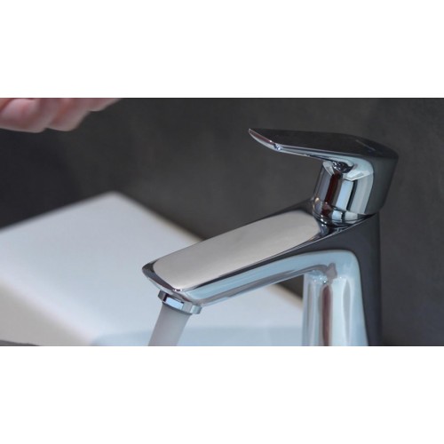 Змішувач Hansgrohe Talis E 110 для умивальника CoolStart з донним клапаном pop-up 71713000