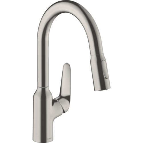 Змішувач Hansgrohe M42-H180 для кухні з висувним вилив Hansgrohe  Hansgrohe ом Stainless Steel Finish 71801800