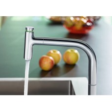 Змішувач Hansgrohe Metris Select 200 кухонний з витяжним вилив Hansgrohe  Hansgrohe ом на 2 отвори Sbox 73804000